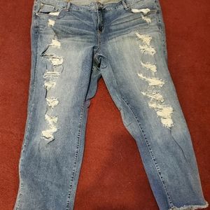 Torrid Crop Boyfriend size 24 Jeans